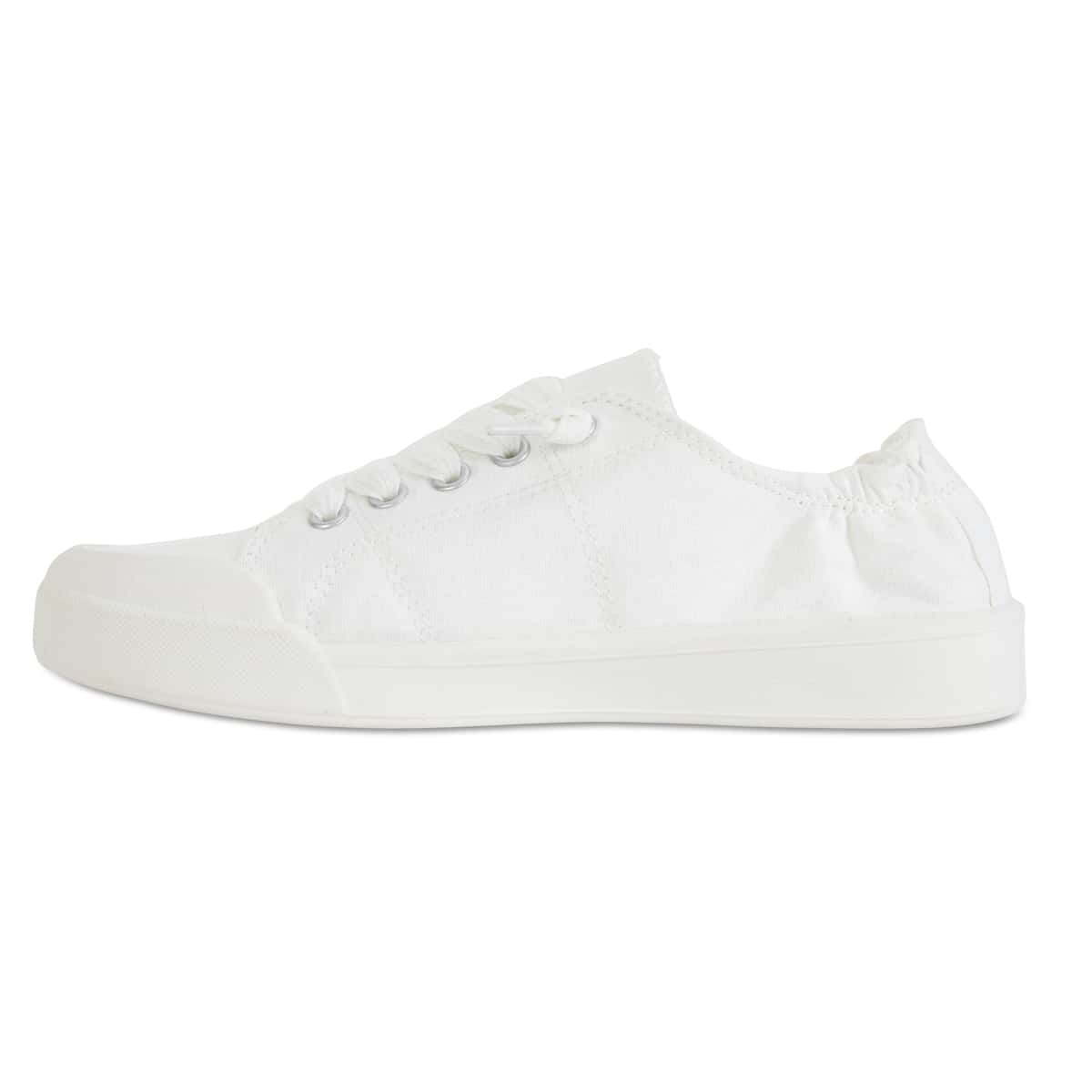 Switch Sneaker in White Canvas Sandler Shoe HQ