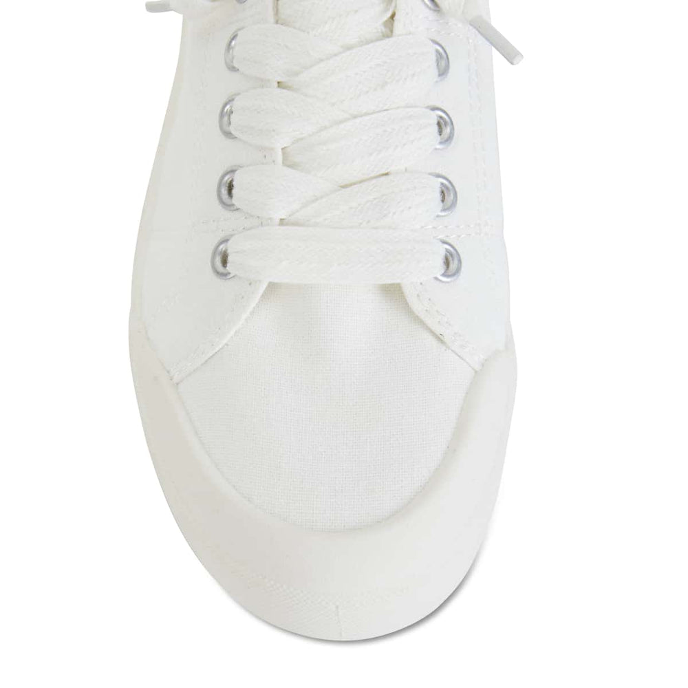 Switch Sneaker in White Canvas