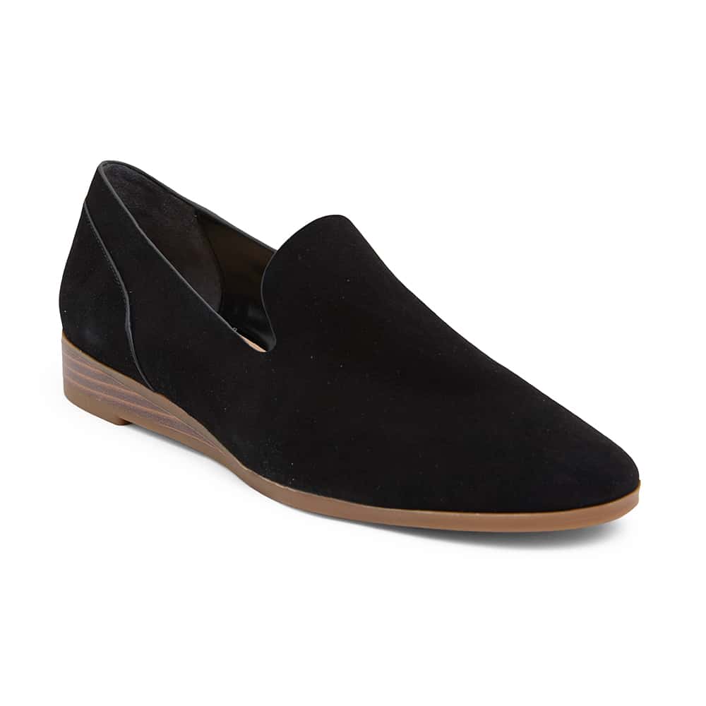 Talbot Loafer in Black Suede
