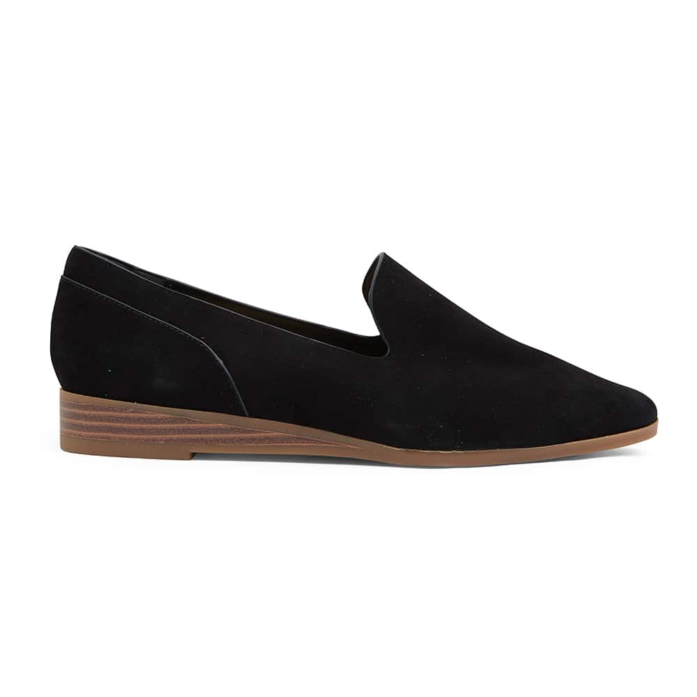 Talbot Loafer in Black Suede