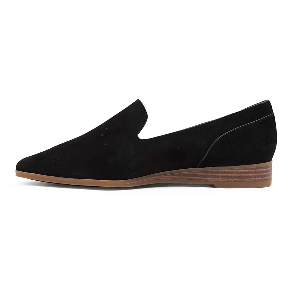 Talbot Loafer in Black Suede