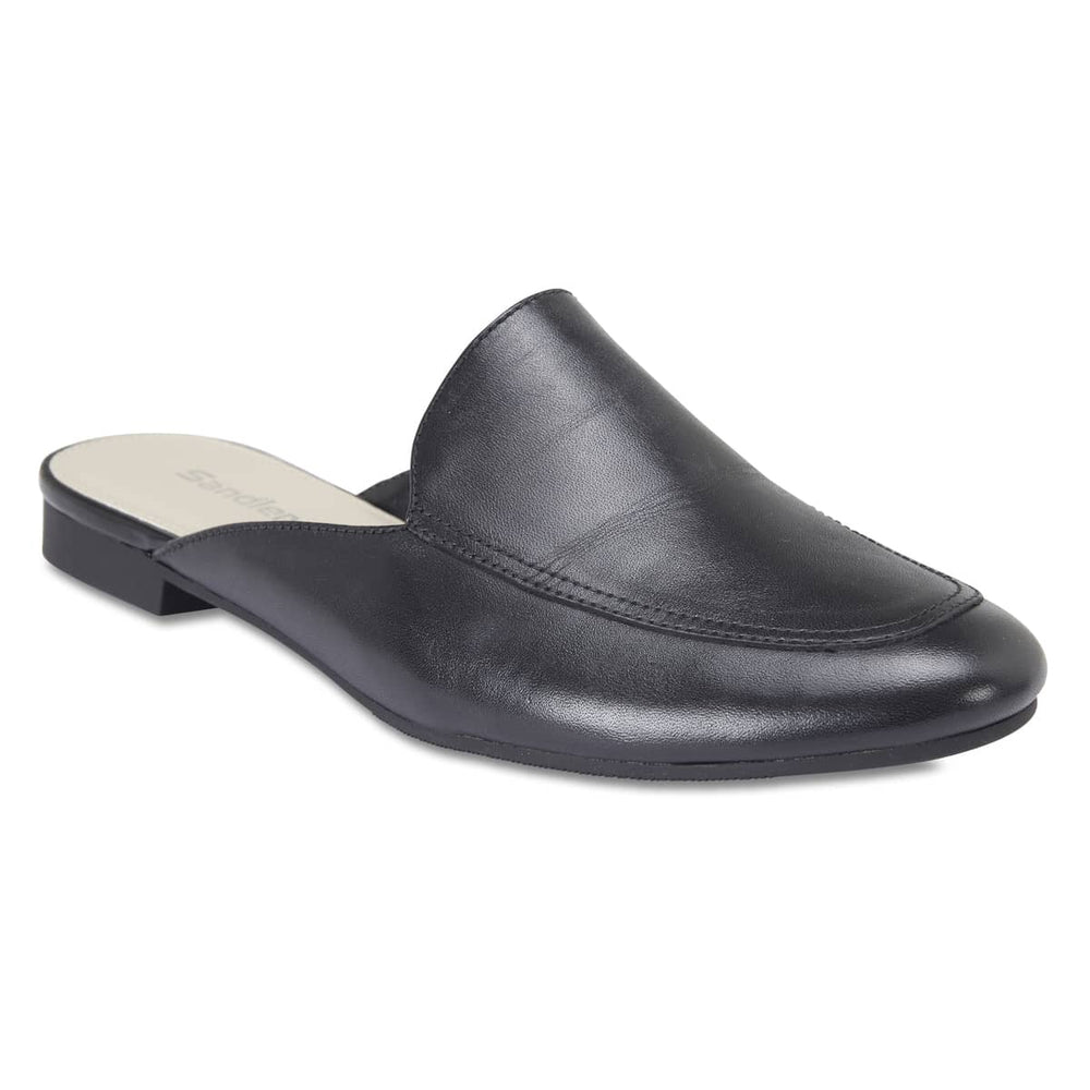 Talent Slide in Black Leather