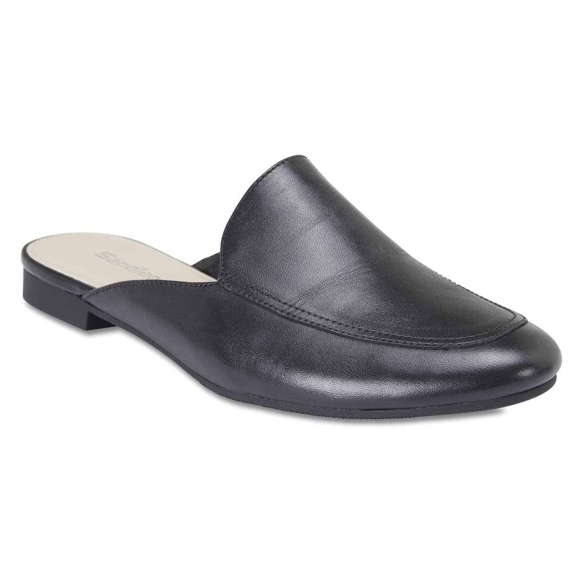 Talent Slide in Black Leather