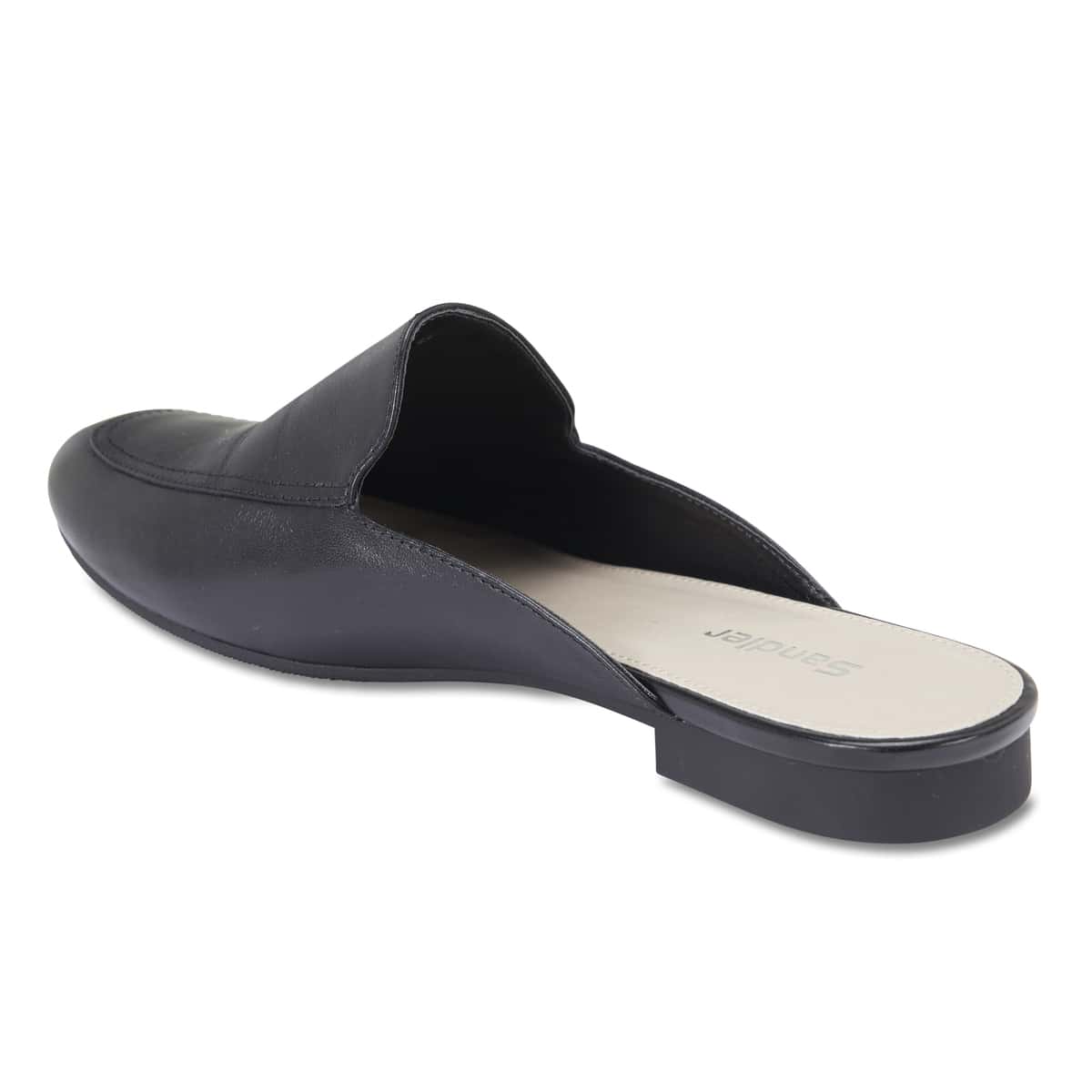 Talent Slide in Black Leather