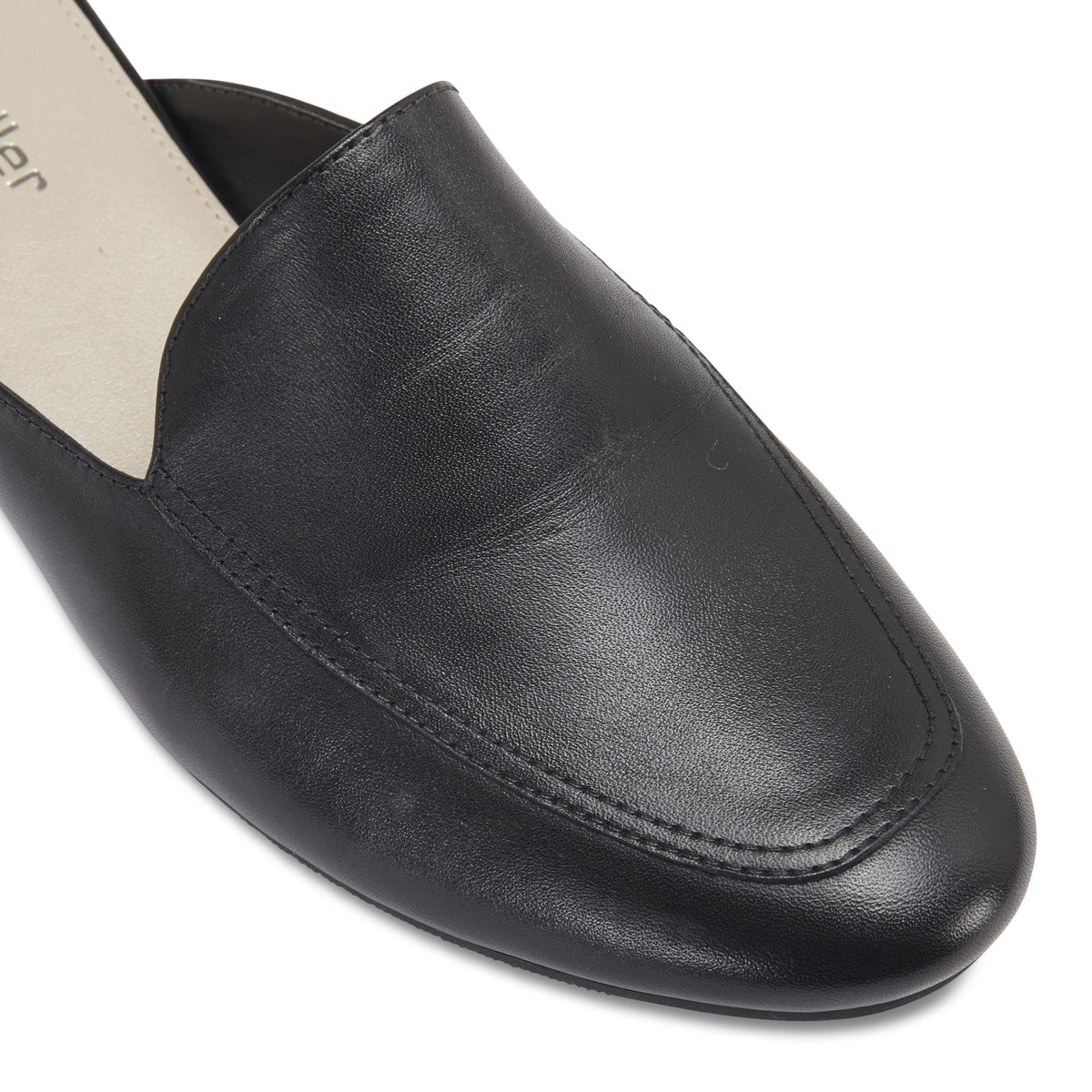 Talent Slide in Black Leather