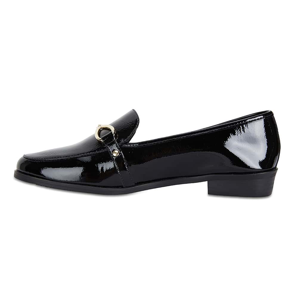 Tally Loafer in Black Patent
