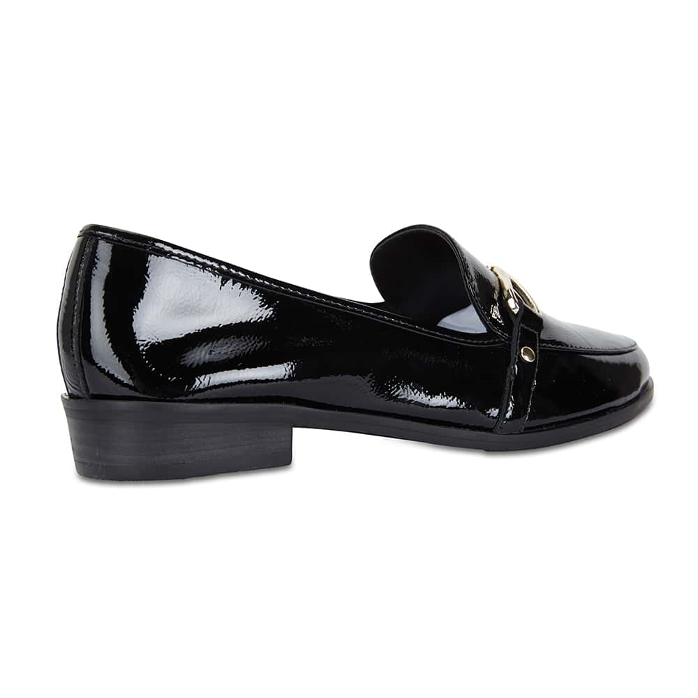 Tally Loafer in Black Patent