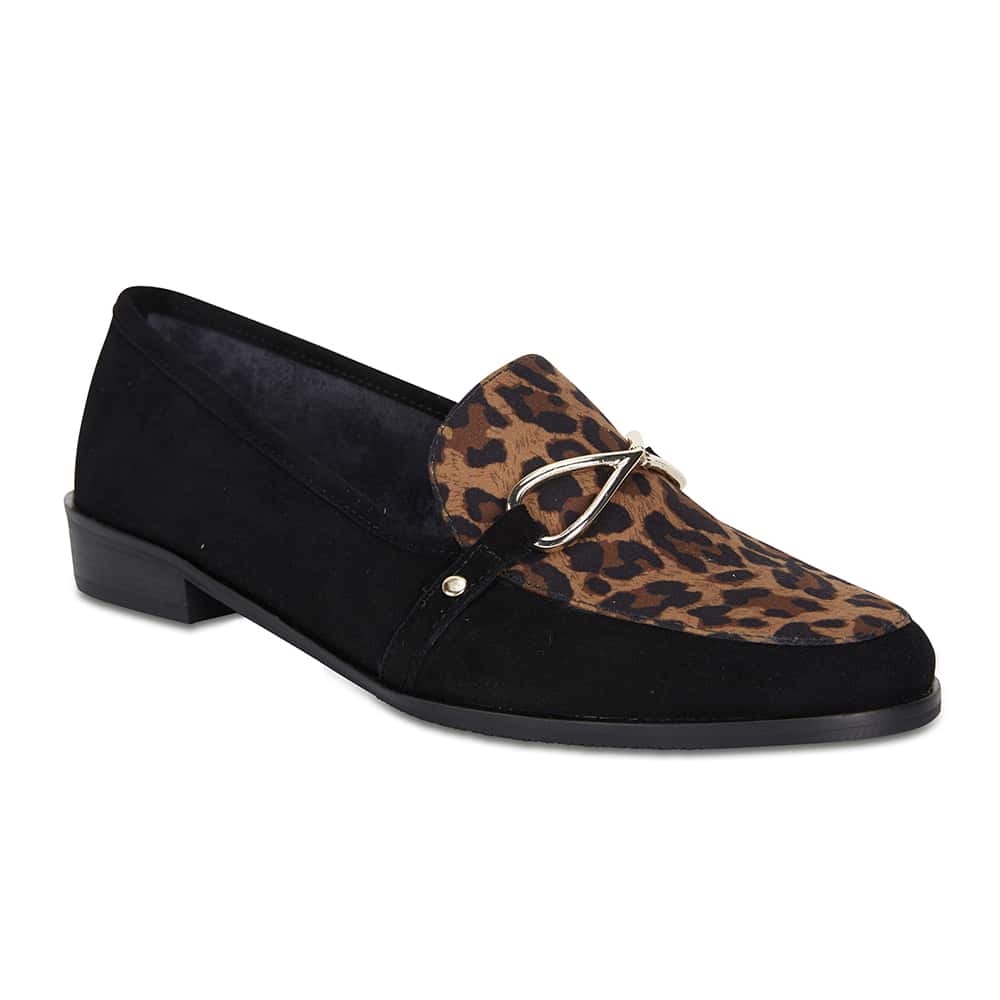 Tally Loafer in Black Suede