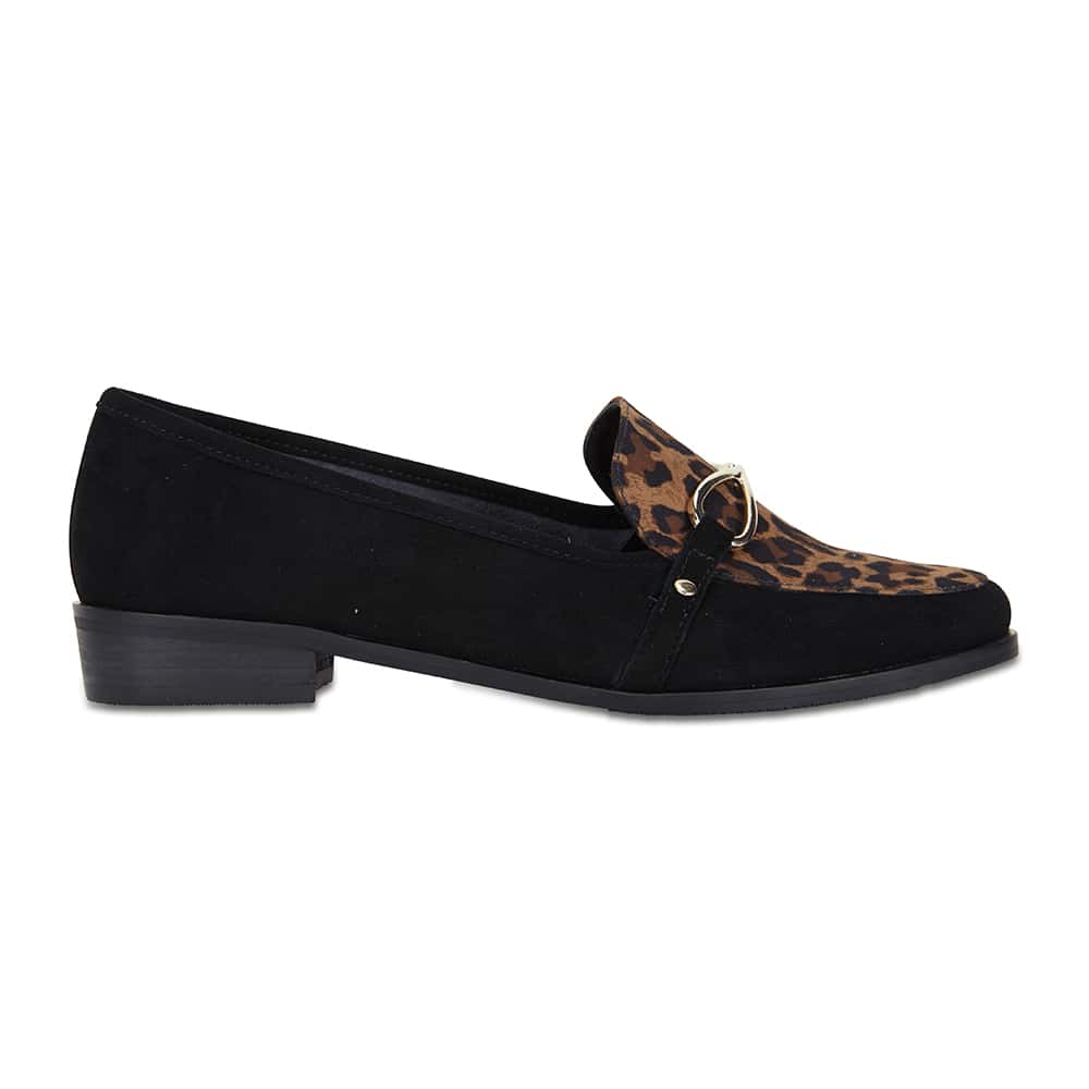 Tally Loafer in Black Suede