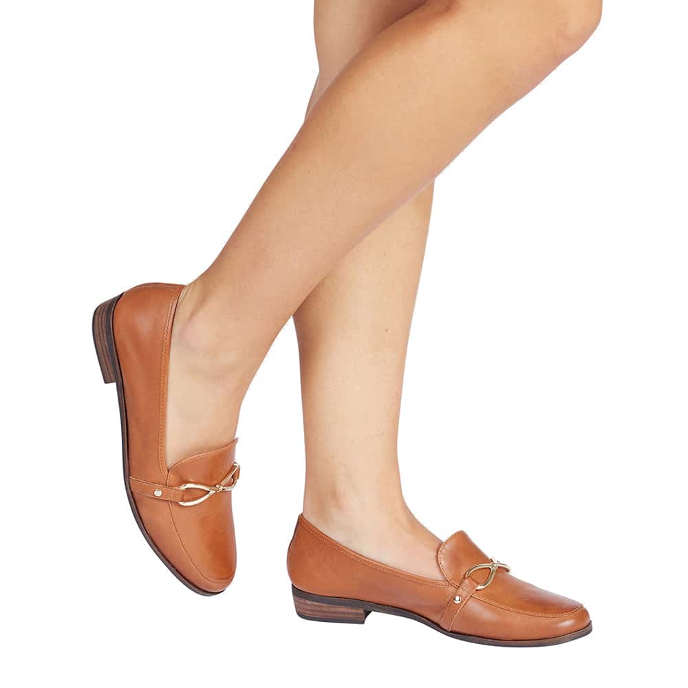 Tally Loafer in Cognac Leather