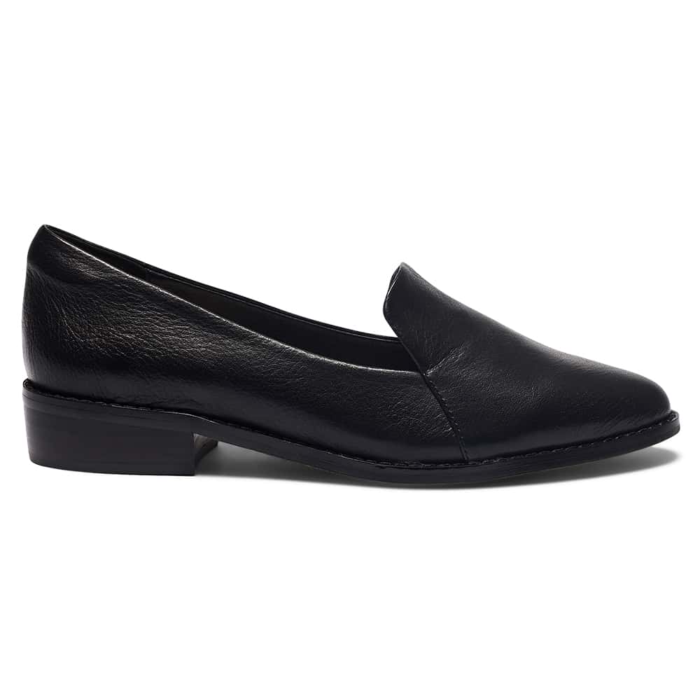 Tara Loafer in Black Leather