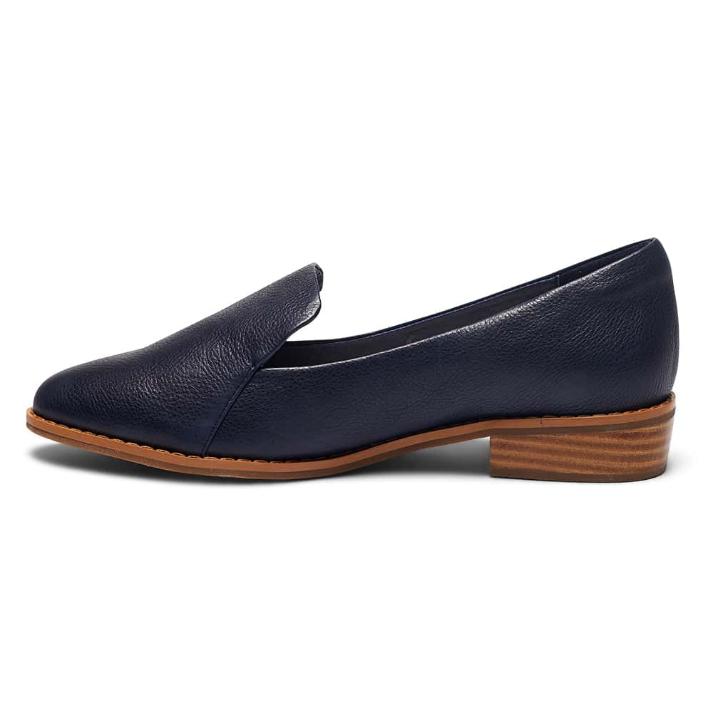 Tara Loafer in Navy Leather