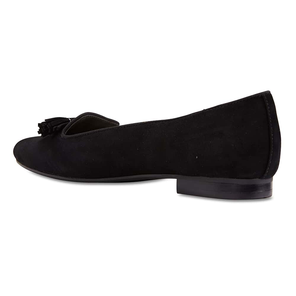 Taren Loafer in Black Suede