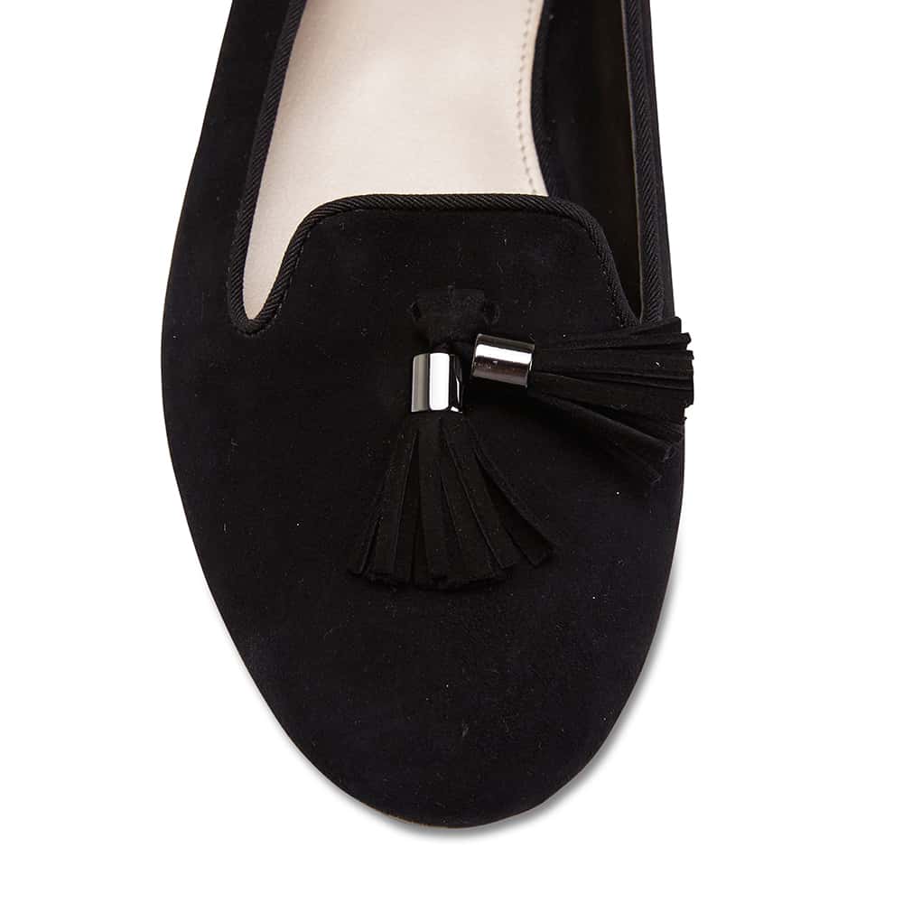Taren Loafer in Black Suede