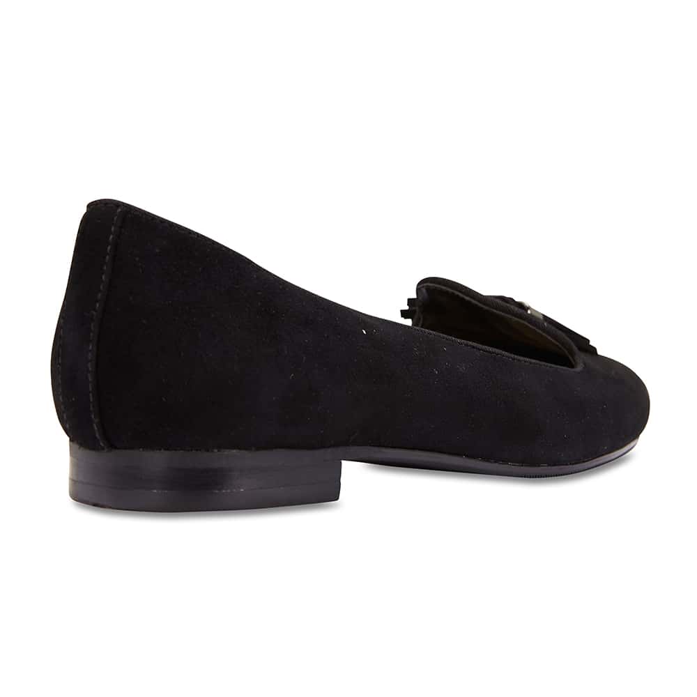Taren Loafer in Black Suede