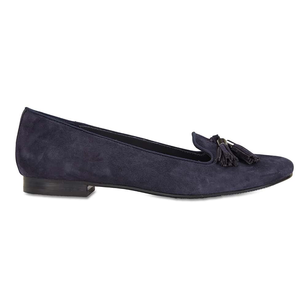 Taren Loafer in Navy Suede
