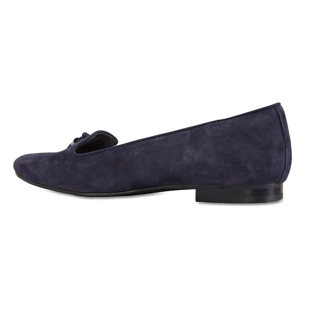 Taren Loafer in Navy Suede
