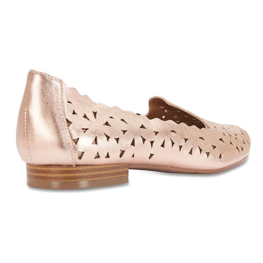Tempest Loafer in Rose Gold Leather