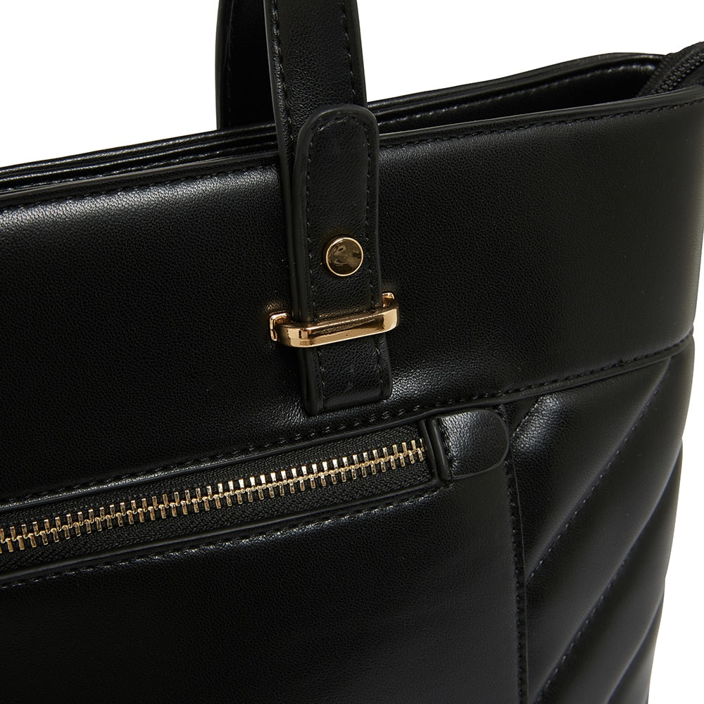 Tig Handbag in Black Smooth