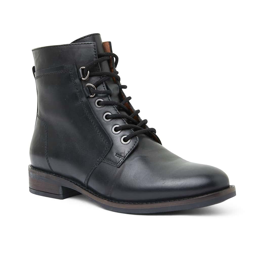 Tommy Boot in Black Leather
