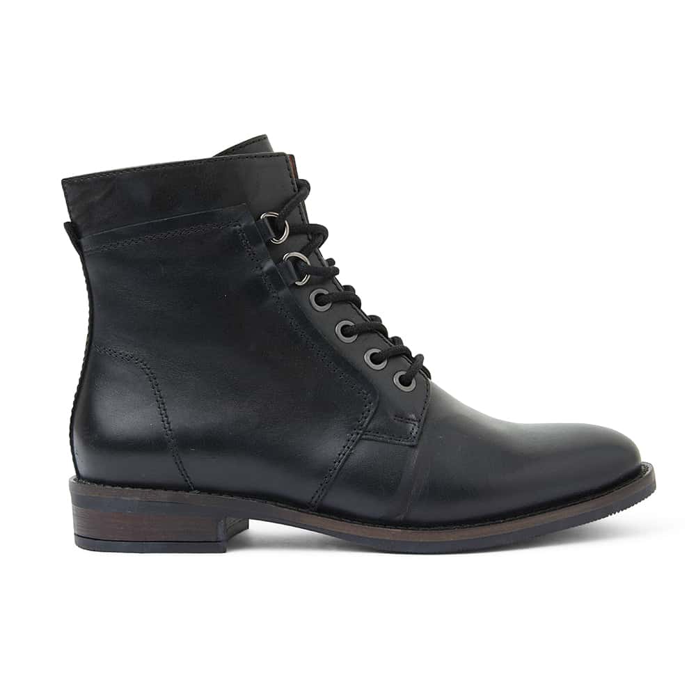 Tommy Boot in Black Leather