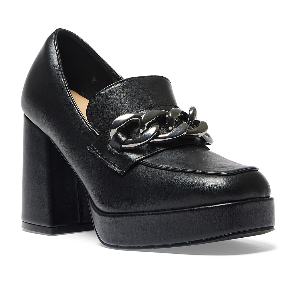 Trinity Loafer in Black Smooth