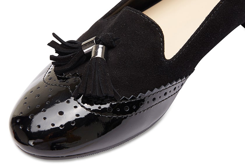 Trudy Loafer in Black Patent