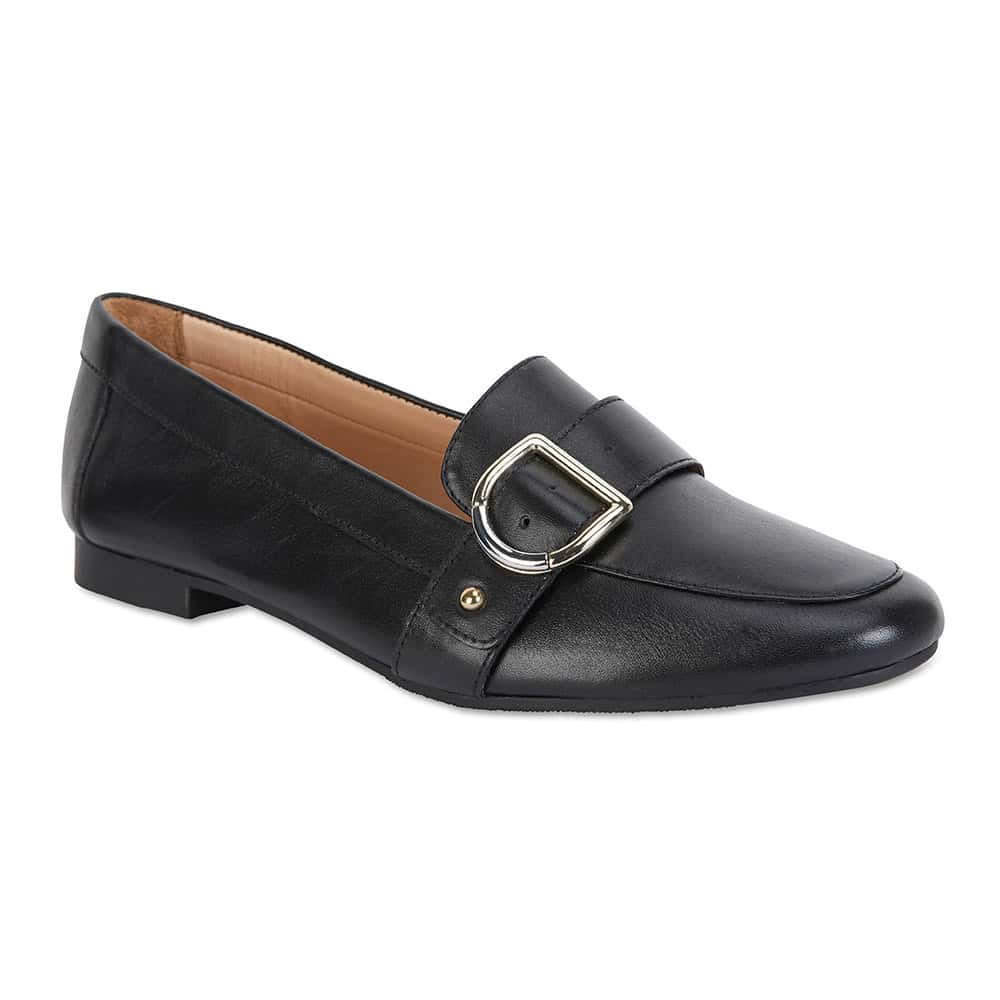 Tyson Loafer in Black Leather