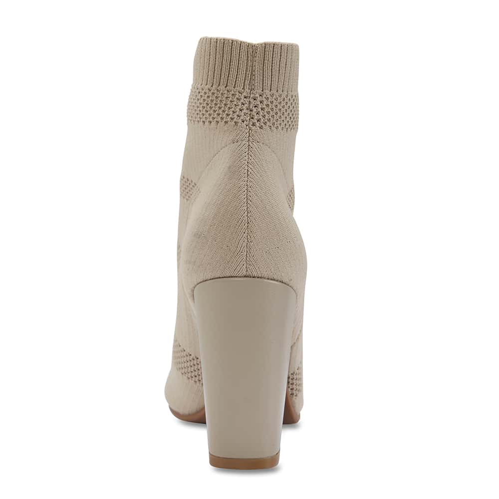 Unique Boot in Taupe Fabric