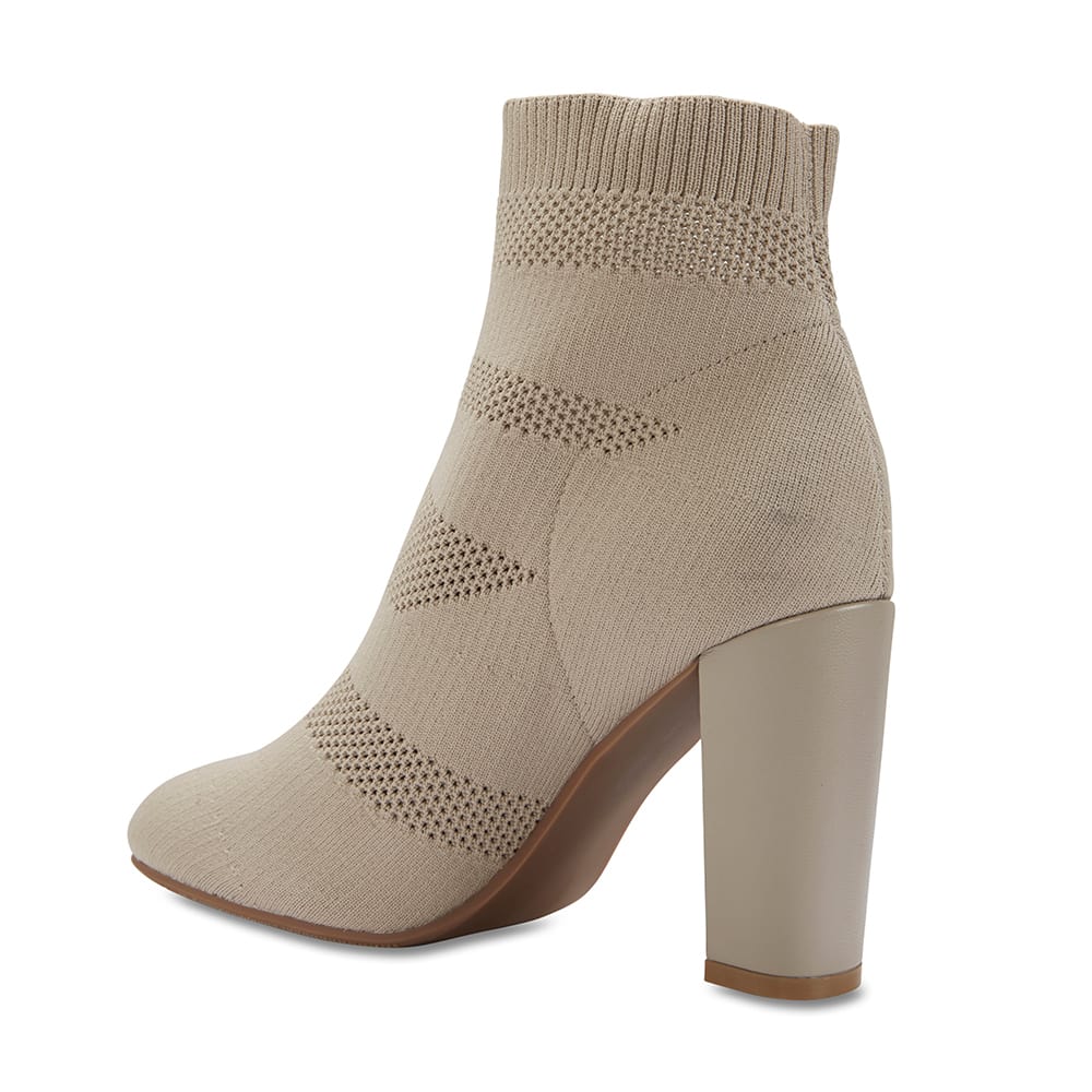 Unique Boot in Taupe Fabric