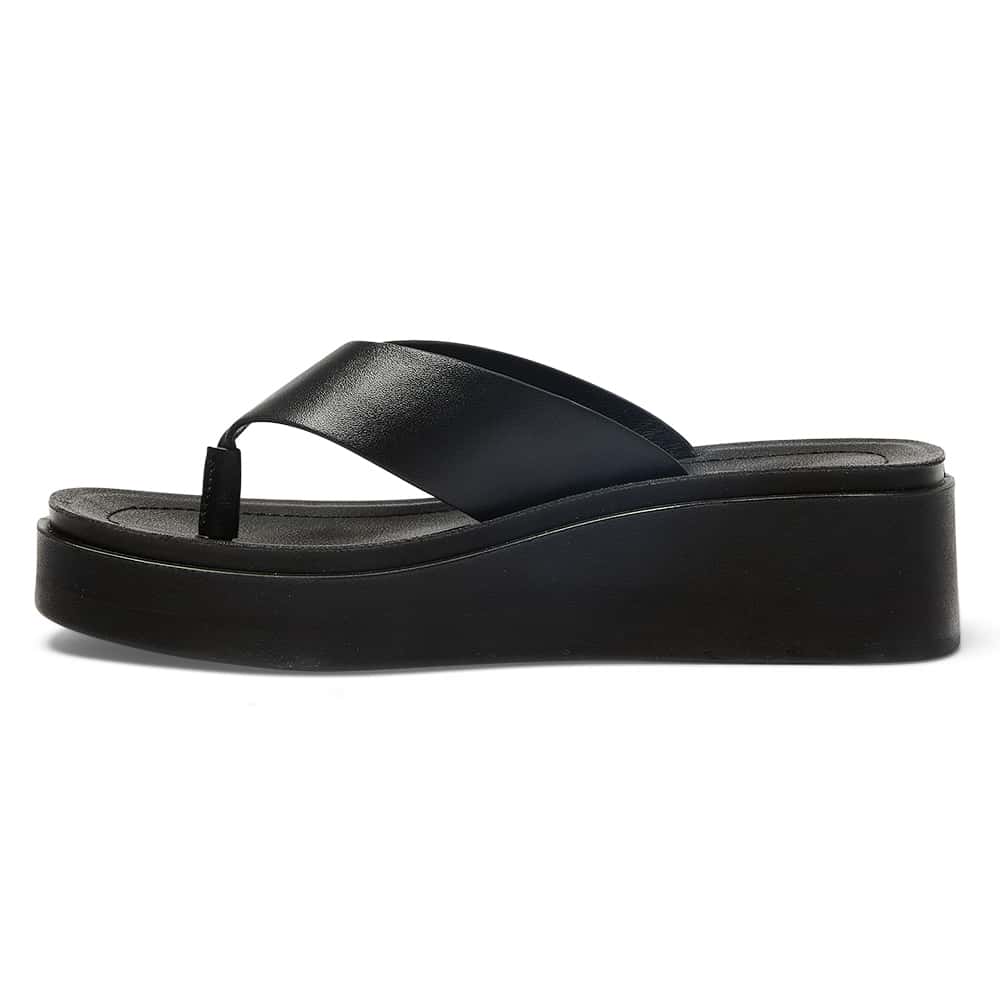 Vacation Slide in Black Smooth
