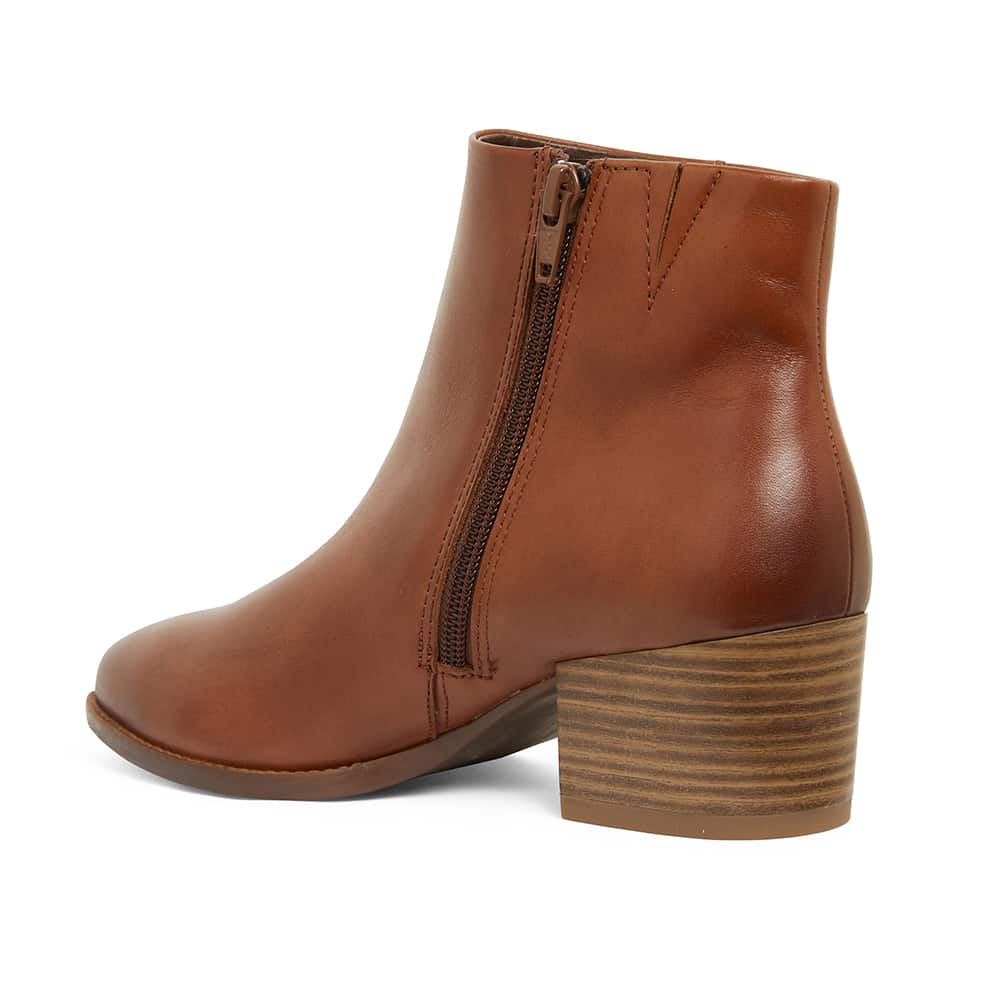 Vera Boot in Mid Brown Leather