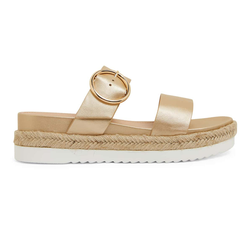 Warsaw Espadrille in Soft Gold Smooth
