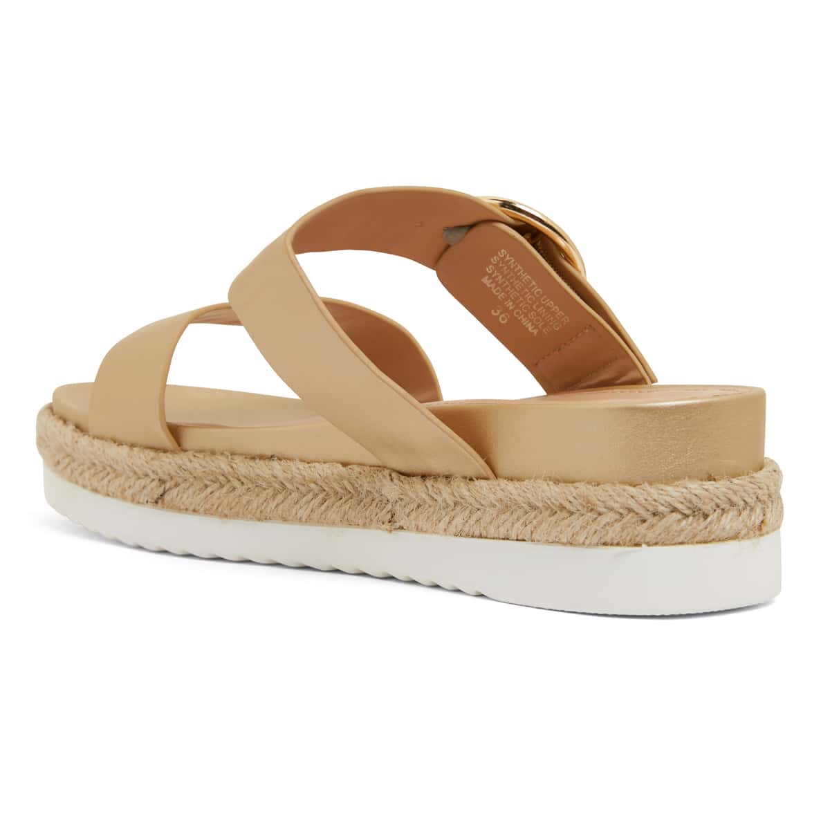 Warsaw Espadrille in Soft Gold Smooth