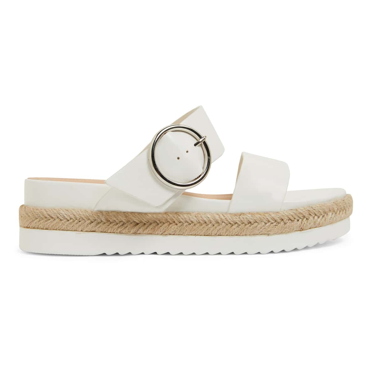 Warsaw Espadrille in White Smooth