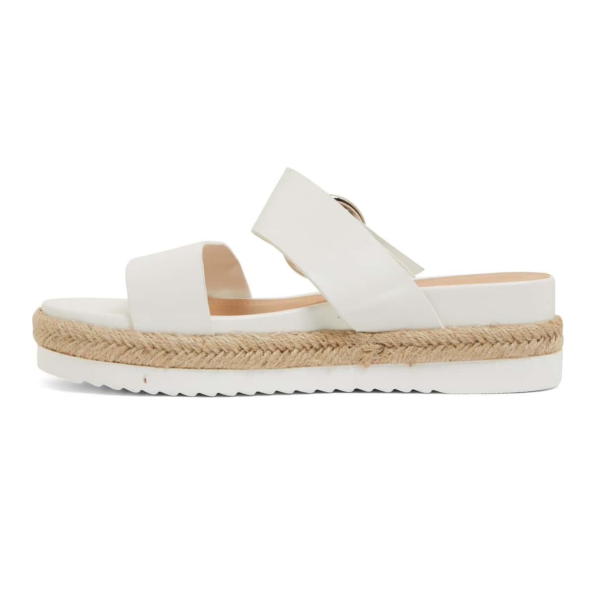 Warsaw Espadrille in White Smooth