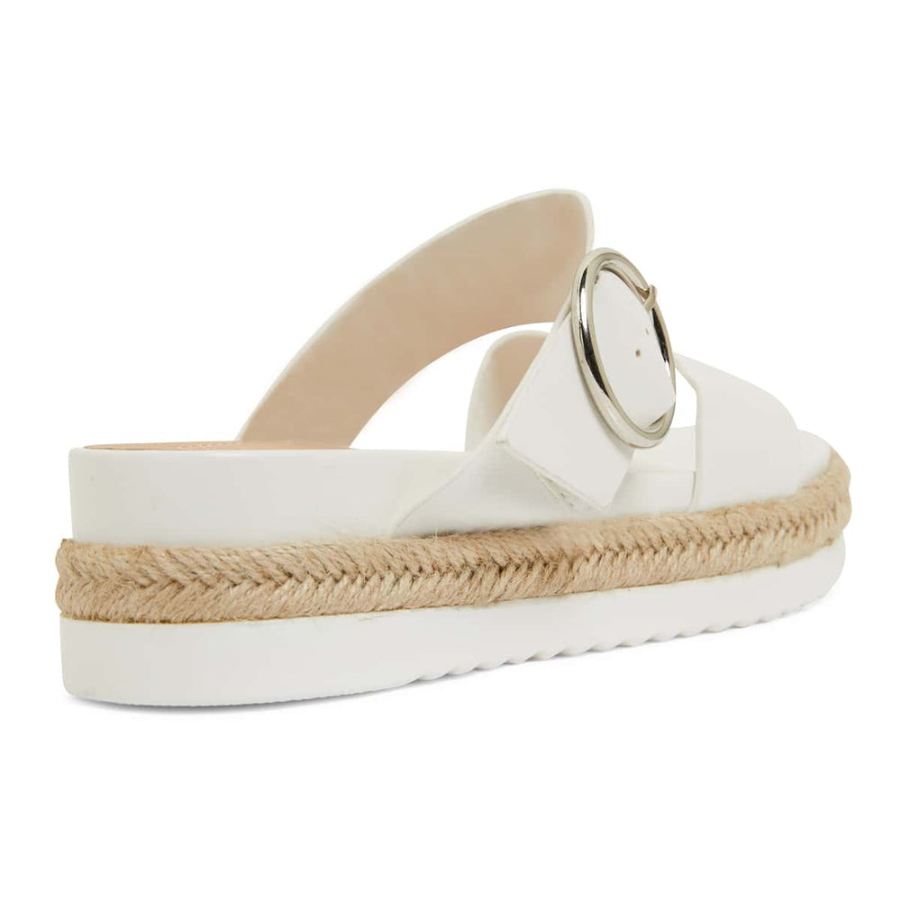 Warsaw Espadrille in White Smooth