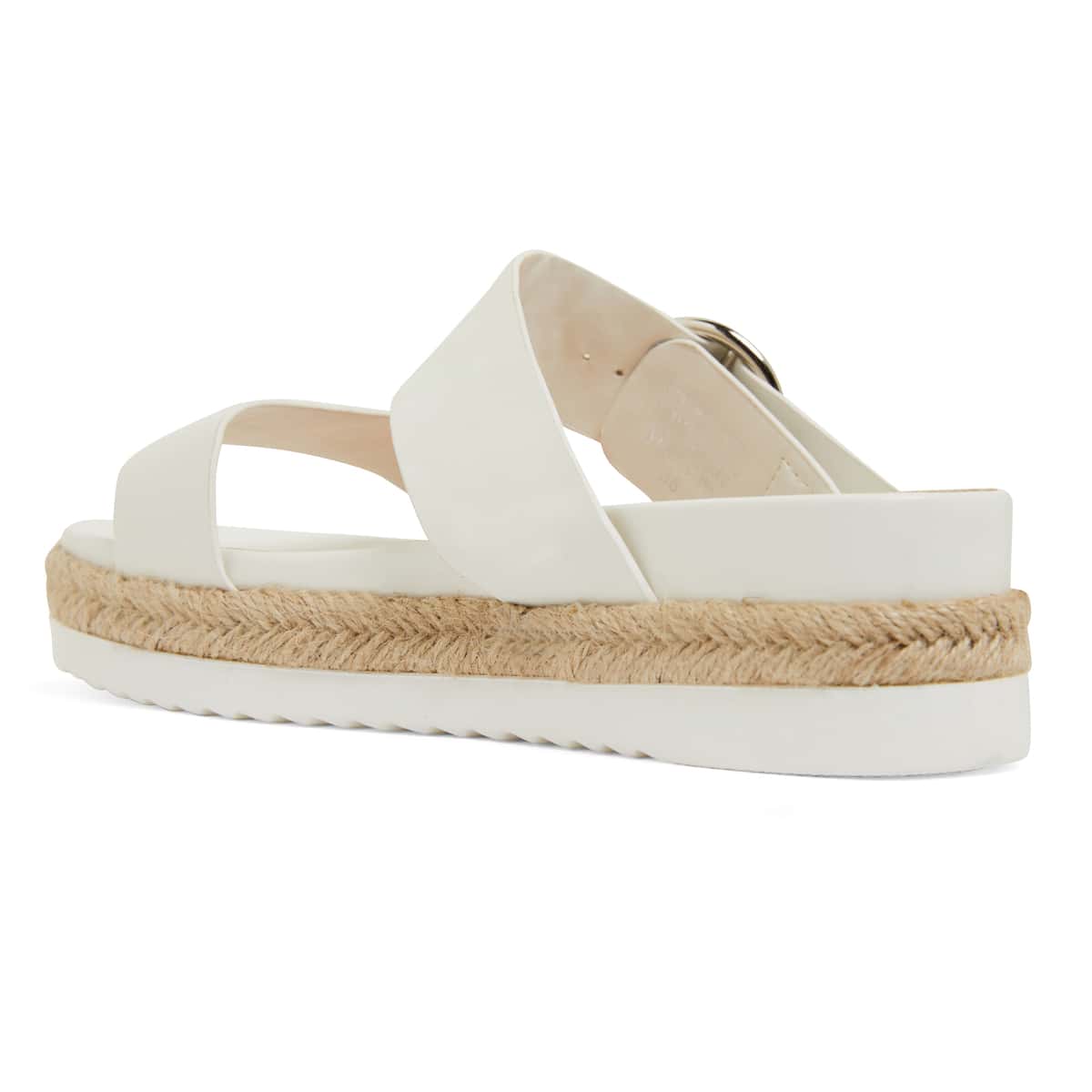 Warsaw Espadrille in White Smooth