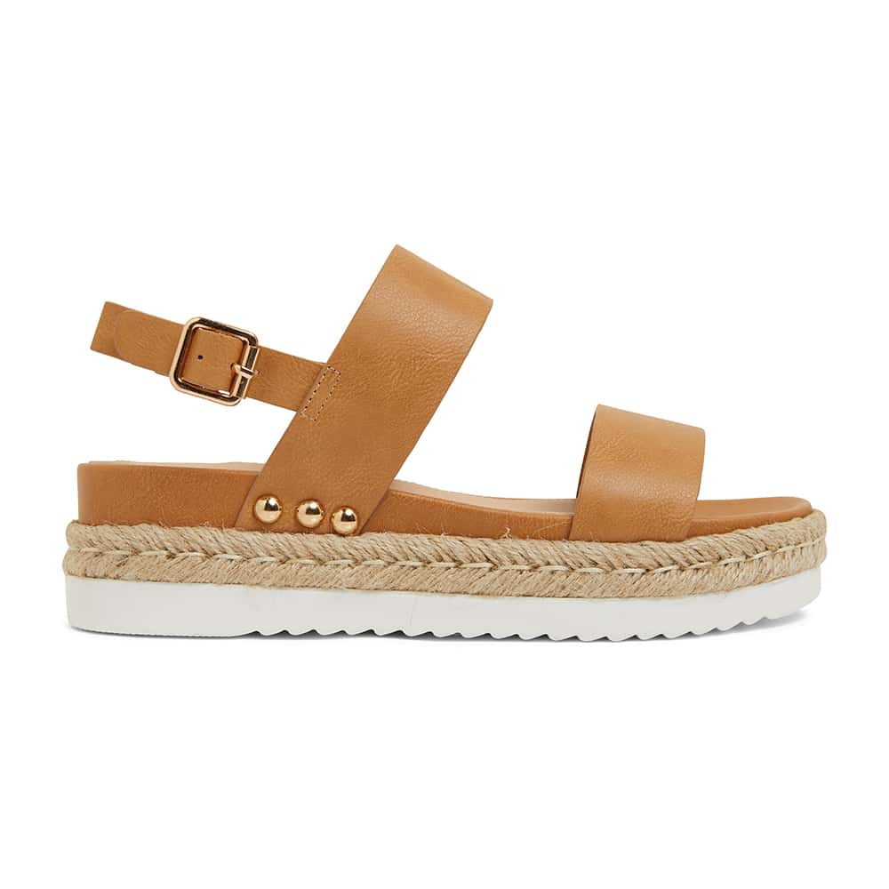 Wave Espadrille in Camel Smooth