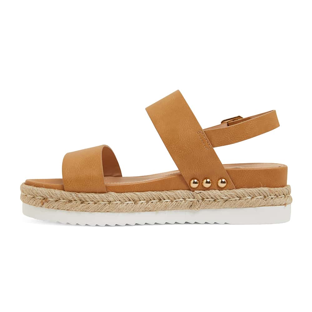 Wave Espadrille in Camel Smooth