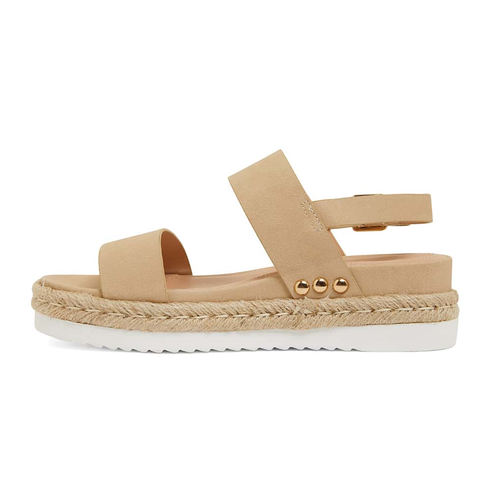 Wave Espadrille in Nude Smooth