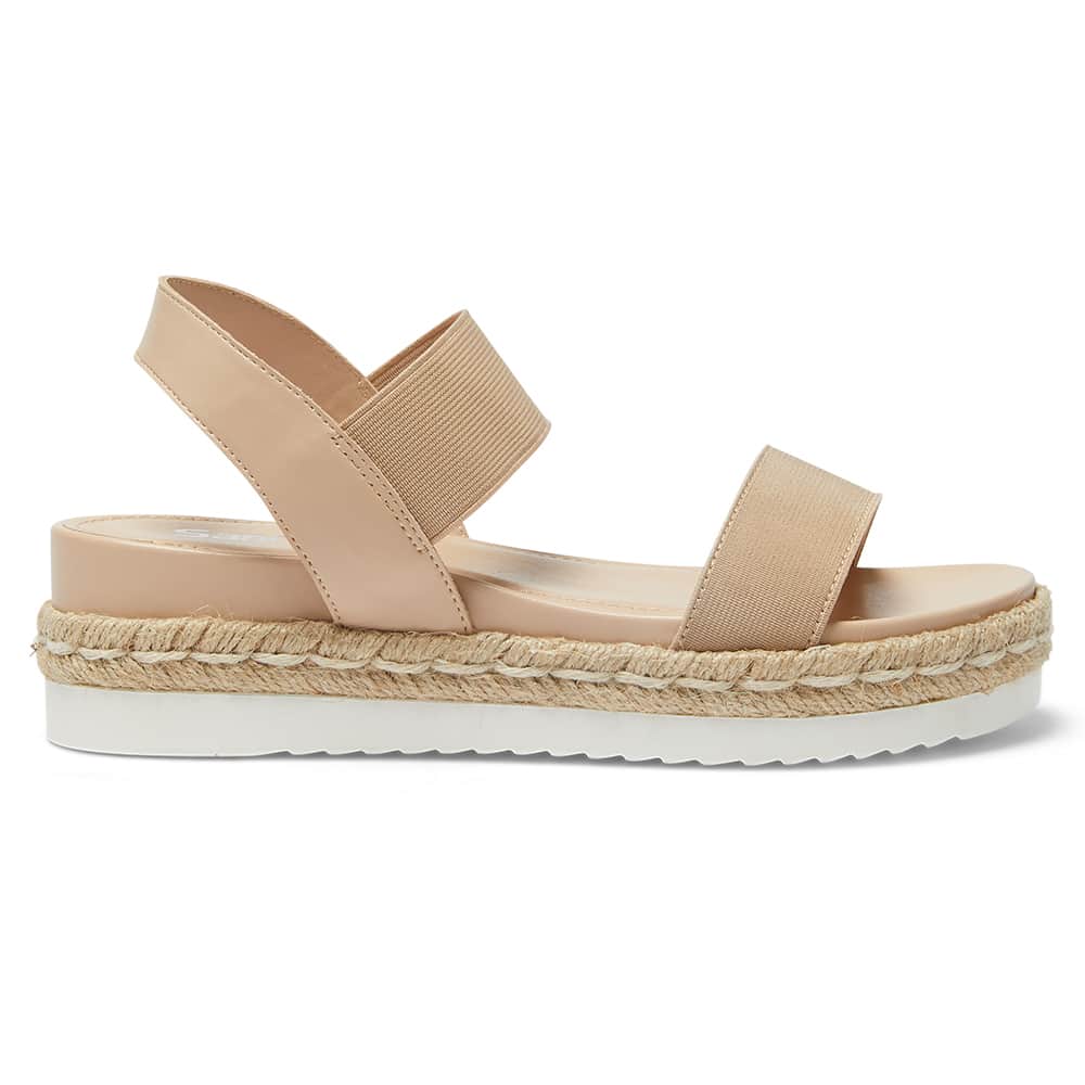 Winnie Espadrille in Natural Elastic