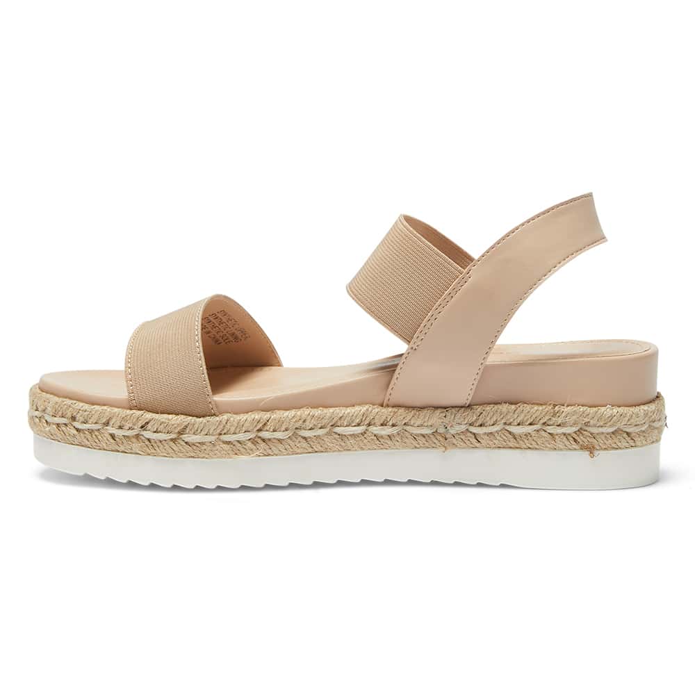 Winnie Espadrille in Natural Elastic