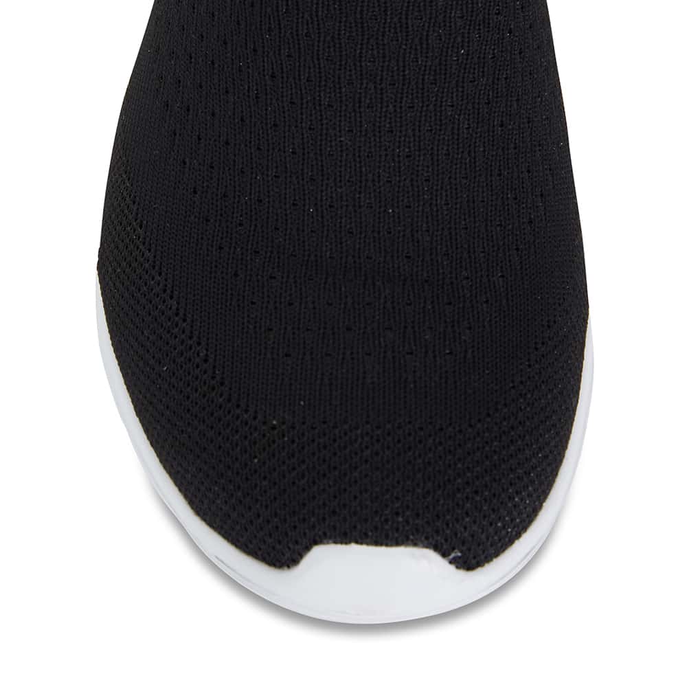 Woods Sneaker in Black Fabric