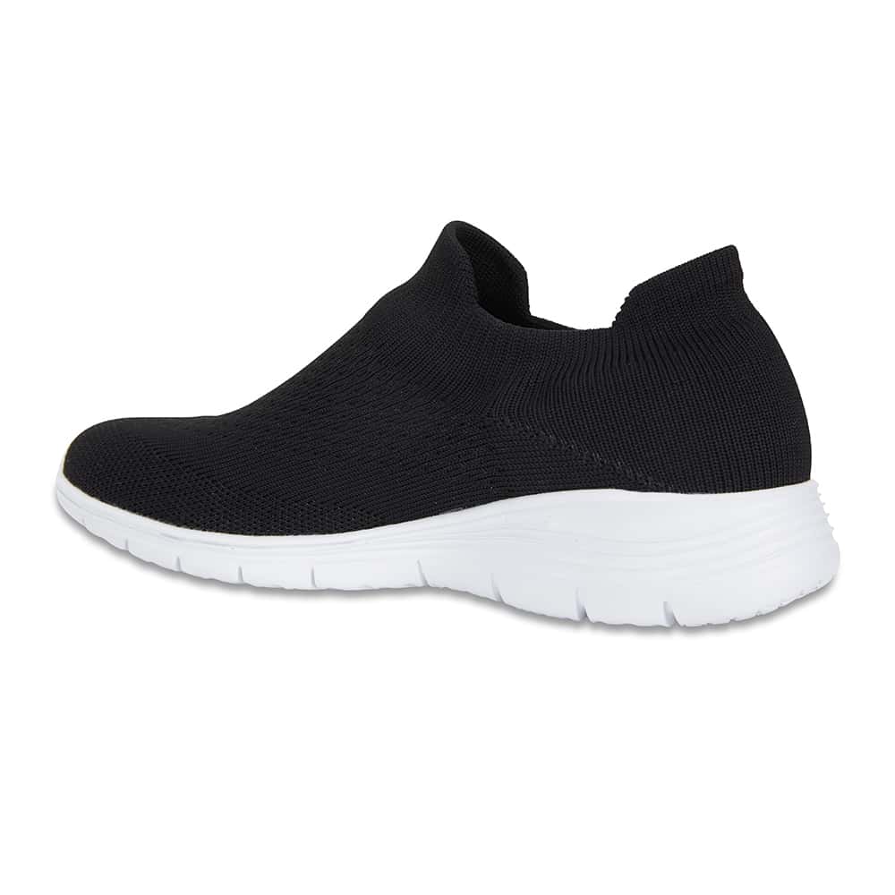 Woods Sneaker in Black Fabric