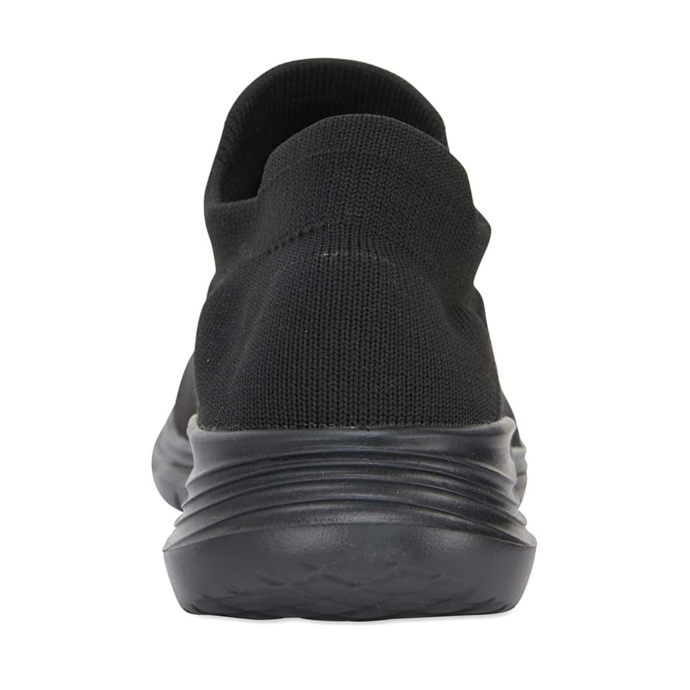 Woods Sneaker in Black Fabric