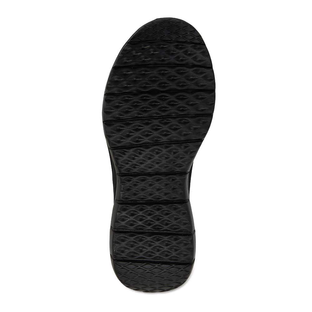 Woods Sneaker in Black Fabric
