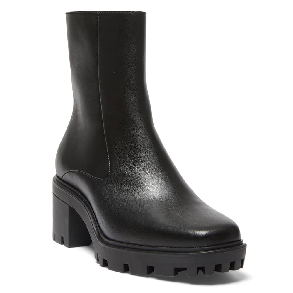 Zack Boot in Black Leather
