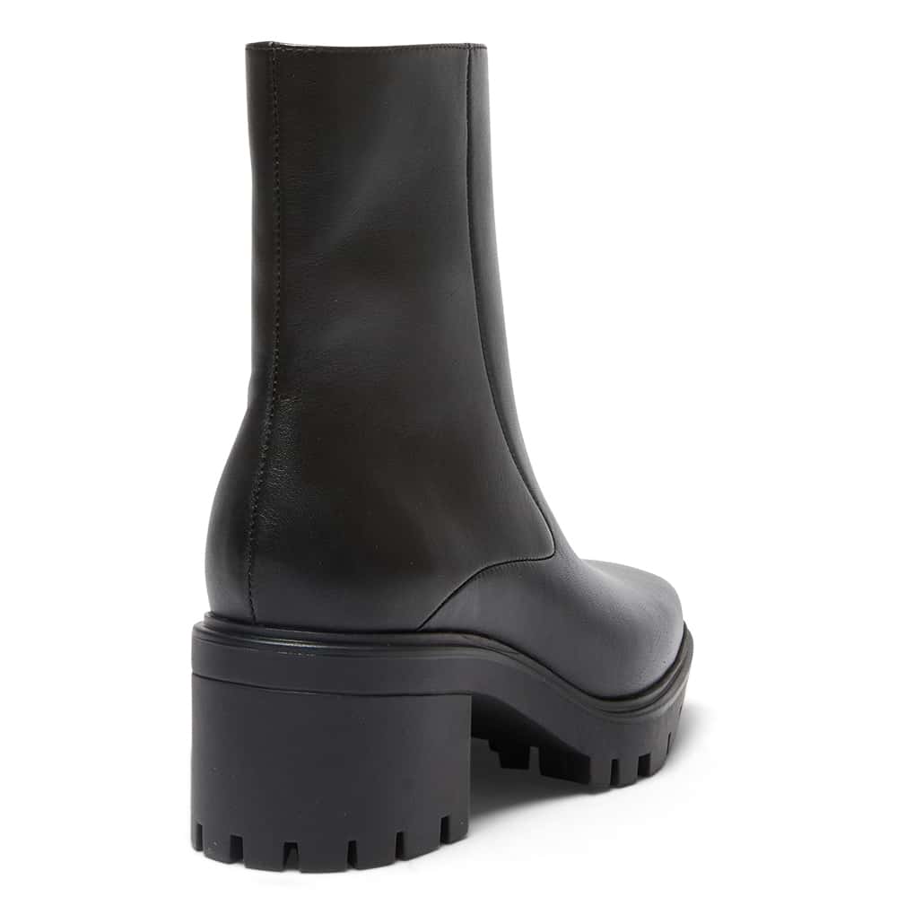 Zack Boot in Black Leather