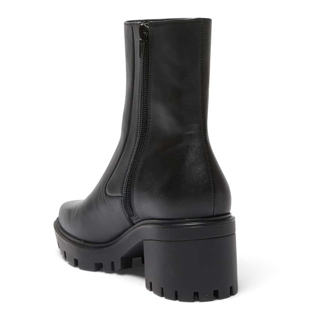 Zack Boot in Black Leather